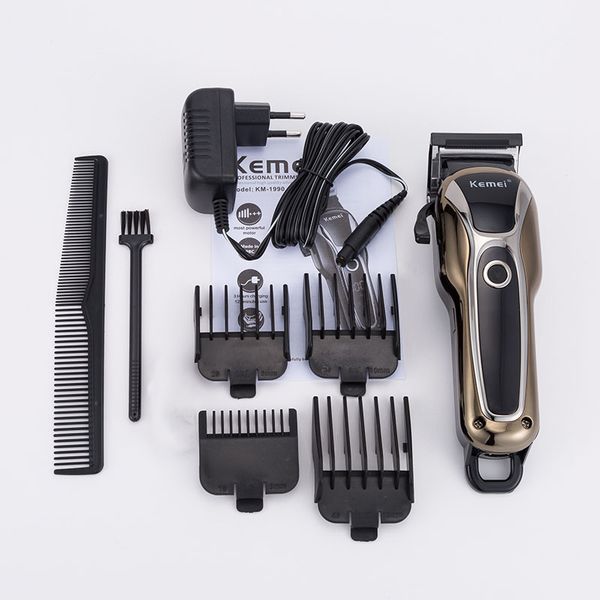 

kemei km-1990 all metal professional electric hair clipper rechargeable hair trimmer haircut shaving machine kit sweet07 icwqf