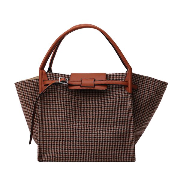 

luxury women's handbags brand designer ladies large-capacity shoulder bag fashion small houndstooth handbag sac a main femme