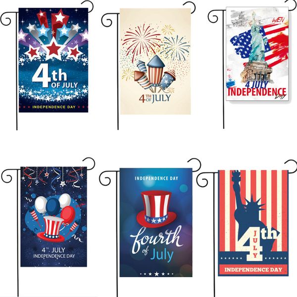 

30 * 45см американского дня независимости национального дня баннер флаг сша courtyard garden баннер высокосортного национальный день полиэст