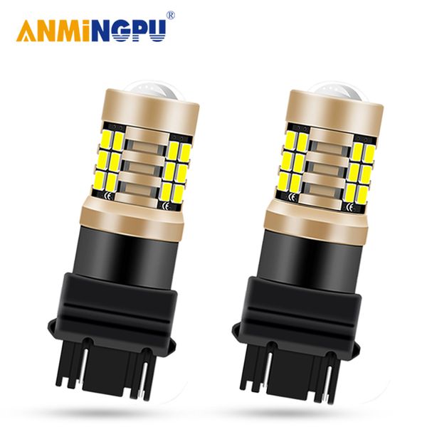 

anmingpu 2x сигнальная лампа 3157 led лампа p27 / 7w p27w 3156 led t25 2835smd t20 7443 w21 / 5w 7440 w21w wy21w стоп-сигнал заднего хода