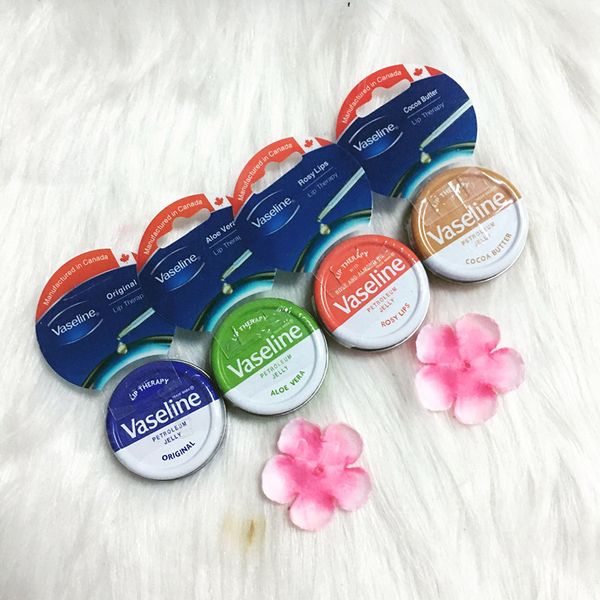 

EPACK Makeup brand Vaseline Lip терапия масло какао для мягких светящихся розовых губ Увлажняющий вазелин увлажняющий крем для губ 4