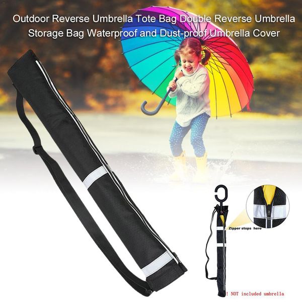 

reverse umbrella carry bags, double layer inverted umbrella storage bag, waterproof and anti-dust reversible cover