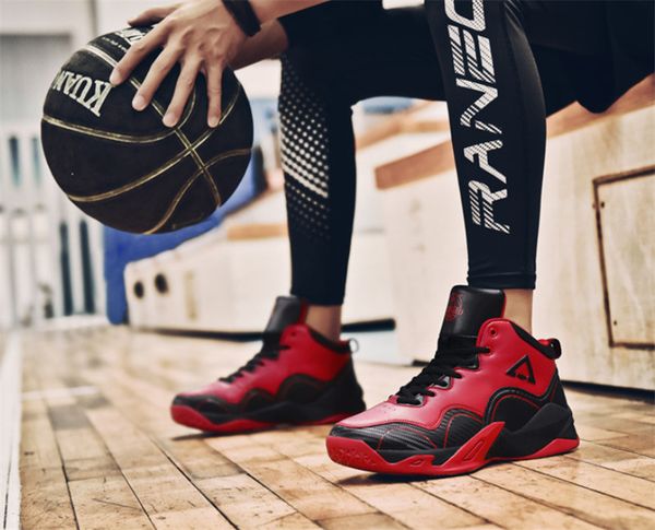 

2019 high-basketball shoes couple models nonslip outdoor running shoes increase male students two-color stitching