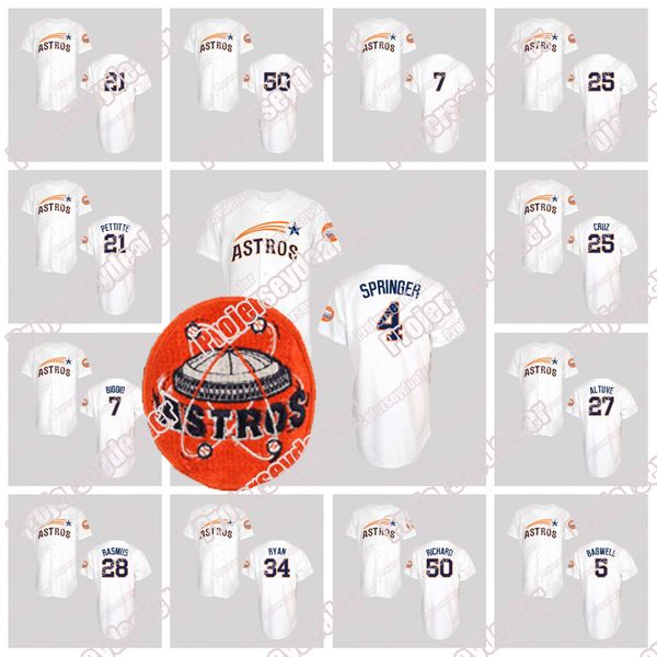

Astros George Springer Jeff Bagwell Craig Biggio Jose Altuve Nolan Ryan Jose Cruz Keuchel Jon Singleton J.R. Richard Colby Rasmus Jersey