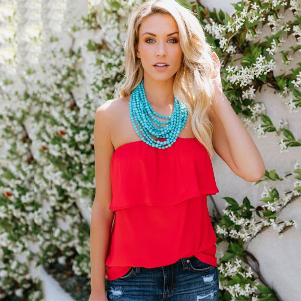 

summer blouse women summer female blouse sleeveless strapless color candy color chiffon shirt loose word collar tube clothing, White