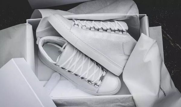 

2019 fashion lace-up gray genuine leather high men sneakers shoes luxury designer casual flats high shoes s l14, Black