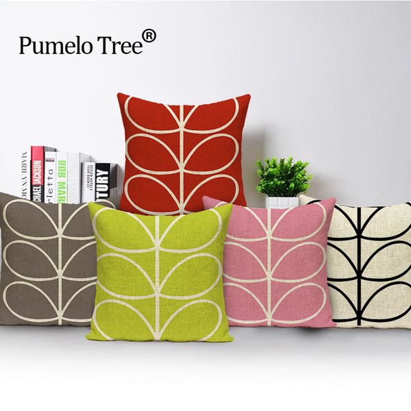 

square colorful home cushion decorative soft seat car covers linen cute watchtower cartoon pure suit cushion almohada n(470