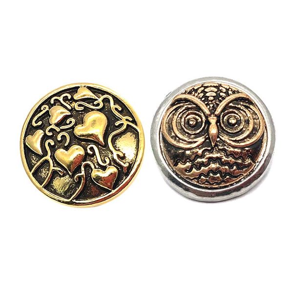 

wholesale w040 flower 3d 18mm 25mm metal snap button for bracelet necklace interchangeable jewelry women accessorie findings