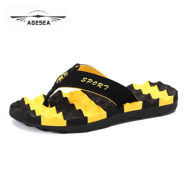 

agesea 2019 new summer ladies slippers ladies sandals flip flops couple shoes comfortable beach shoes a51-665, Black