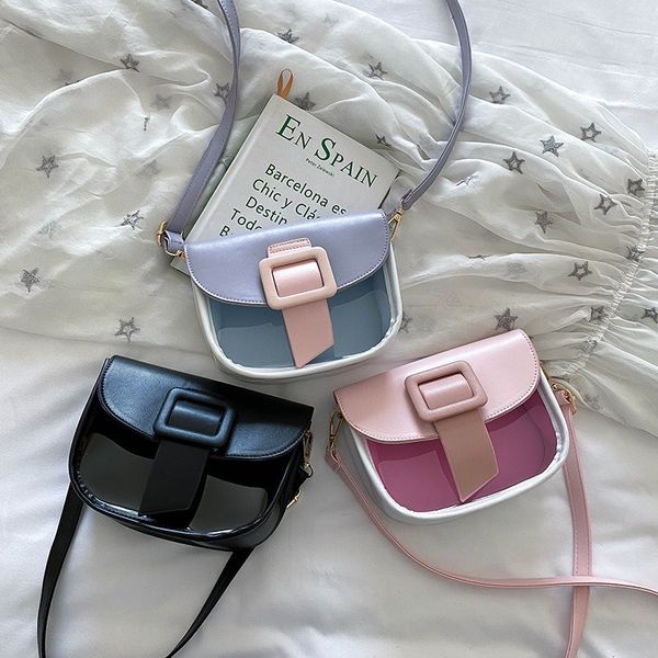 

2020 new women's crossbody bag fashionable and versatile simple and transparent ladies saddle bag