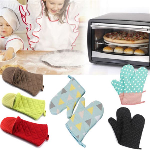 

new 1pc oven gloves insulation cotton mitt pot pad non-slip bbq kitchen tool