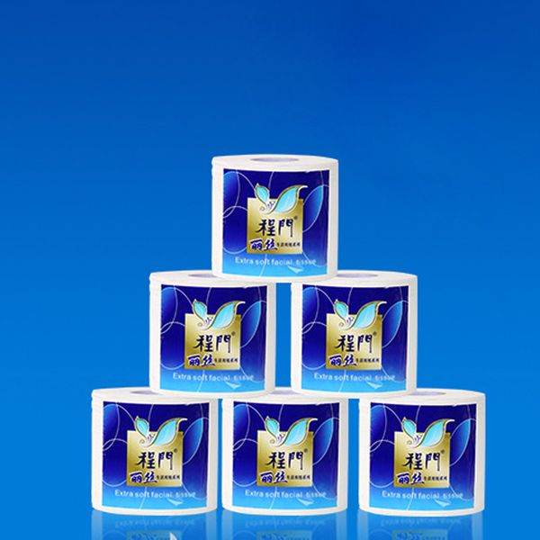 

6 roll white toilet paper 4-layer native wood soft toilet paper pulp home rolling paper strong water absorption