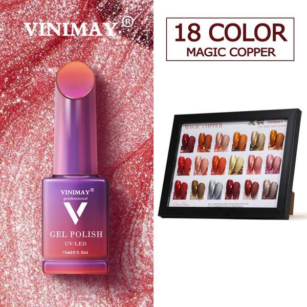 

vinimay 18 color manicure set for nail art nail art design 15 ml soak off enamel gel polish uv gel polish lacquer varnish, Red;pink