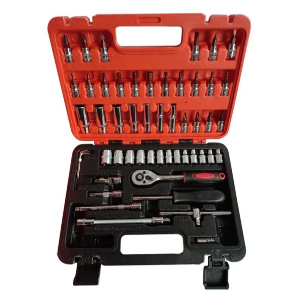 

53pcs ratchet wrench sleeve set kit for car bicycle hardware repair tools