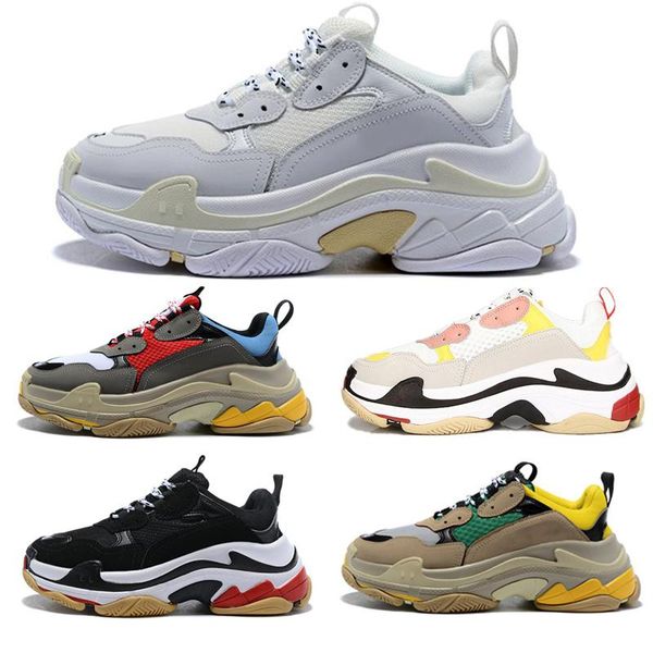 

2019 multi luxury triple s sneakers fashion paris casual dad shoes for men's women ceahp sports designer shoes outdoor shoes