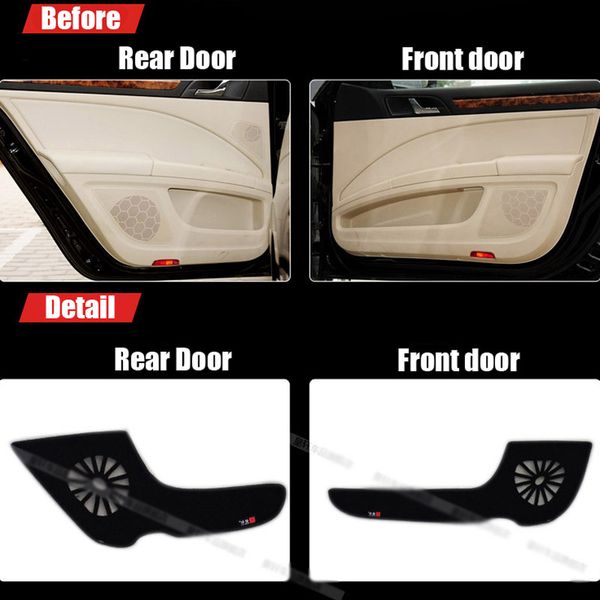 

4pcs fabric door protection mats anti-kick decorative pads for superb