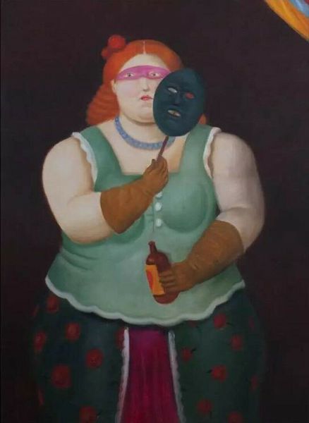 

fernando botero fat girl on canvas -3 home decor handpainted &hd print oil painting on canvas wall art canvas pictures 200205