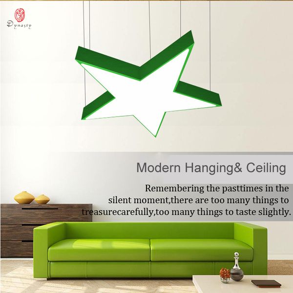 

decorative star hanging lights led aluminum design pattern ceiling lights various color school store bedroom fitness lighting ing