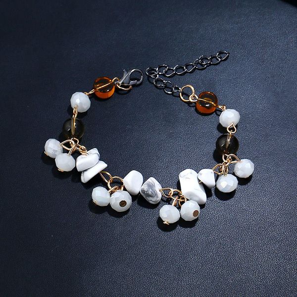 

unique chakra natural stones charm strands wrap bracelets handmade boho bracelet women link chain bracelet, Golden;silver