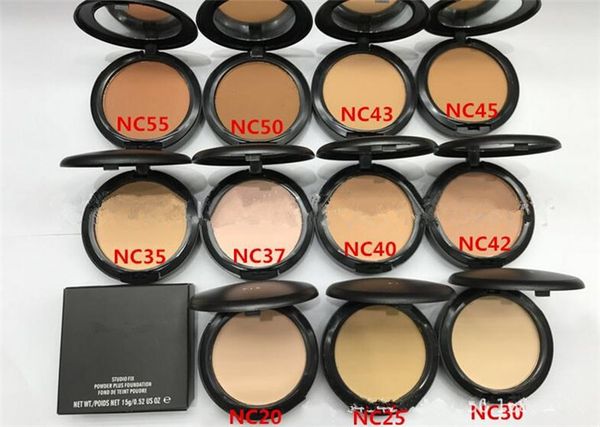 

NC Foundation Брендовая студия макияжа Fix Powder Cake Легко носить пудру для лица Blot Прессова