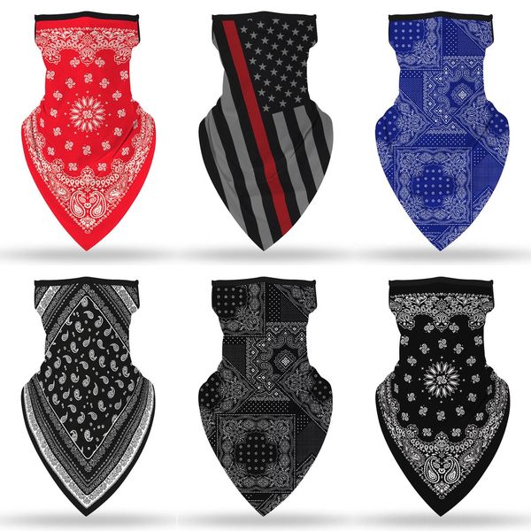 

olcsz multi bike motorcycle helmet face mask half skull mask cs ski headwear neck cycling pirate halloween hat headband pirate kerchief, Black