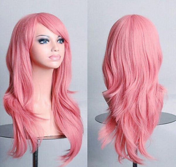 

wig 70cm long curly cosplay party wiga, Black;brown