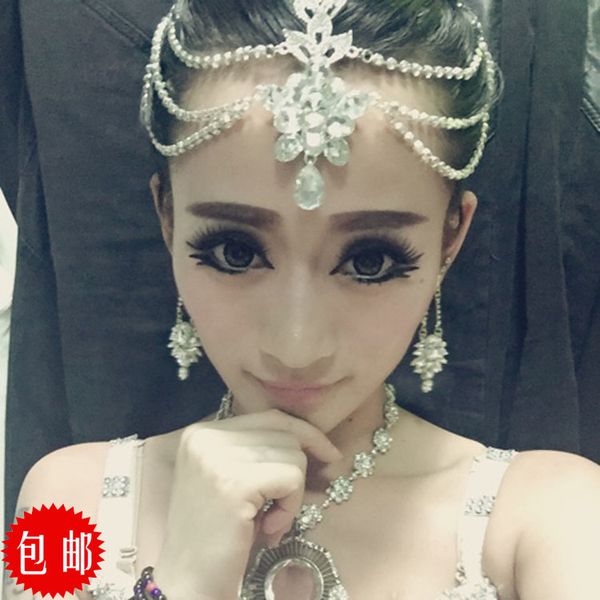 2019 Crystal Head Chain Indian Head Jewelry Rhinestone