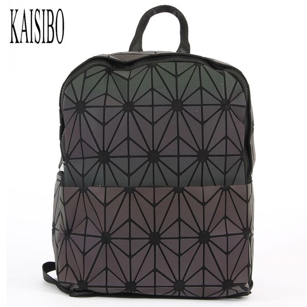 

kaisibo new luminous backpacks women geometric casual backpack diamond lattice school bag for teenage girl mochila daily bagpack