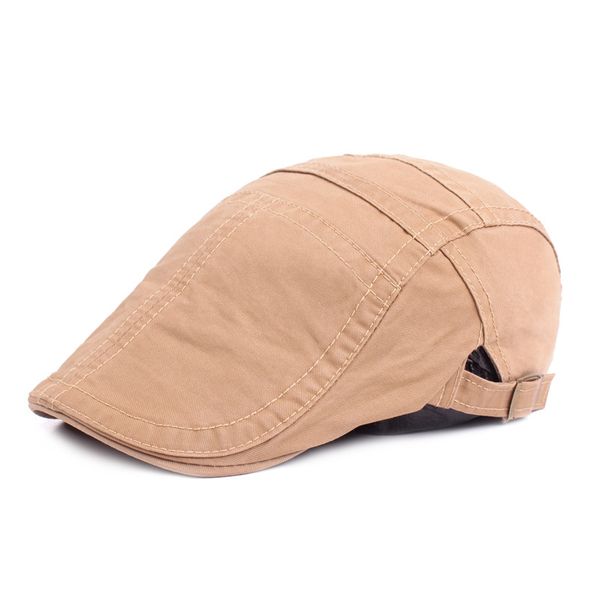 

artistic youth duckbill hat men's cotton beret spring and autumn visor women's foreign trade hat wholesale, Yellow