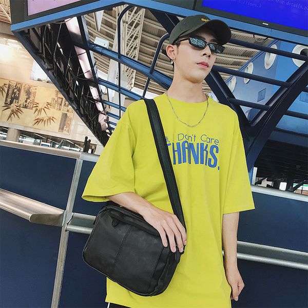 

korean men's bag fashion shoulder bag japanese small backpack men