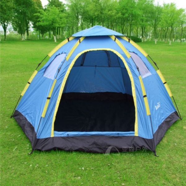 

fully-automatic portable travel tourism tent 3-4-6-8 hexagonal huge tent family beach travel car f outdoor camping