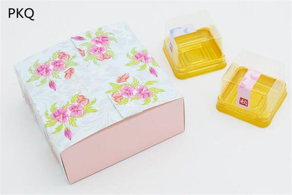 

10pcs 12x12x5cm small gift paper box mooncake packaging box muffin/cookie storage boxes wedding party favor