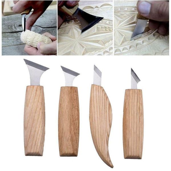 

7pcs/lot wood carving knife chisel woodworking cutter woodcarving cutter hand tool set high strength hooked whittling