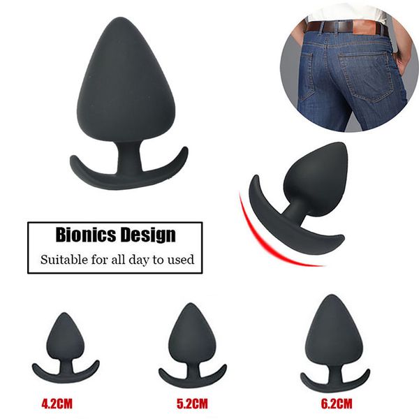 Big Silicone Butt Plug Enorme Plugue Anal Para Homens Mens Anais Grandes Brinquedos Melhor Brinquedo Do Sexo Para Usar Todo O Dia Y190716