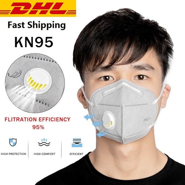 

высокое качество 20 шт pm2. 5 маска одноразовая пылезащитная лицо анти-грипп дыхание безопасности kn95 маски dhl бесплатная доставка