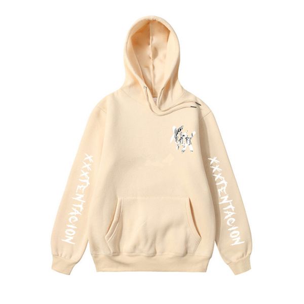 

новая мода xxxtentacion месть толстовки мужчины / женщины кофты рэпер хип-хоп с капюшоном пуловер свитера мужской / женская одежда, Black