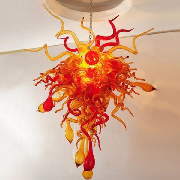 

italian rustic style art blown glass hanging chandelier lamp with led light source for casino/bar/church/l and home decoration