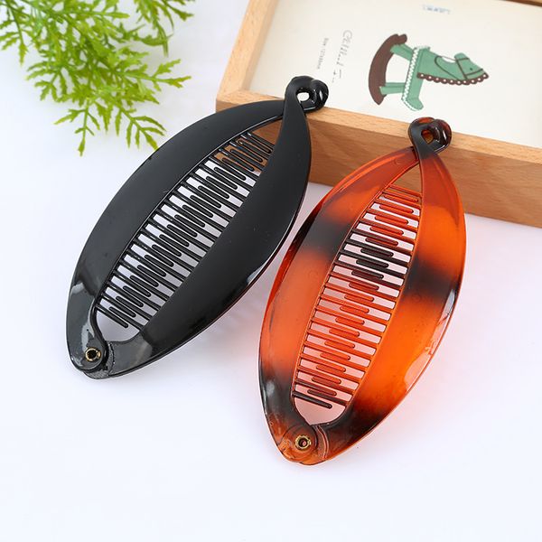 

New Arrivals Resin Hair Jaw Claw Clips Women Banana Barrettes Black/Brown Hairpins Hair Accessories for Female Grip Clamp