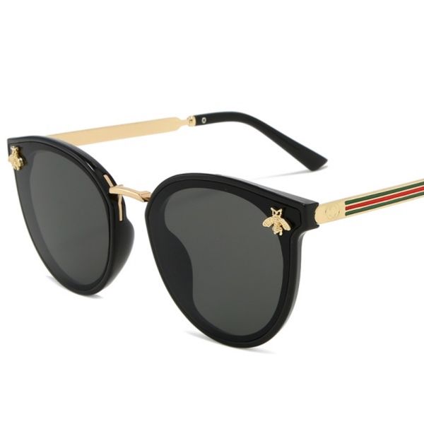 

2020 bee fashion for women sunglasses men square brand design sun glasses oculos retro male iron alikiai, White;black