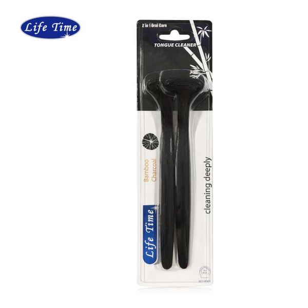 

Whosesale Hot Life Time 2pcs Set Bamboo Charcoal Deep Cleaning For Men Tooth Coat Cleaning Brush Tongue Coating Cleaning Brushes
