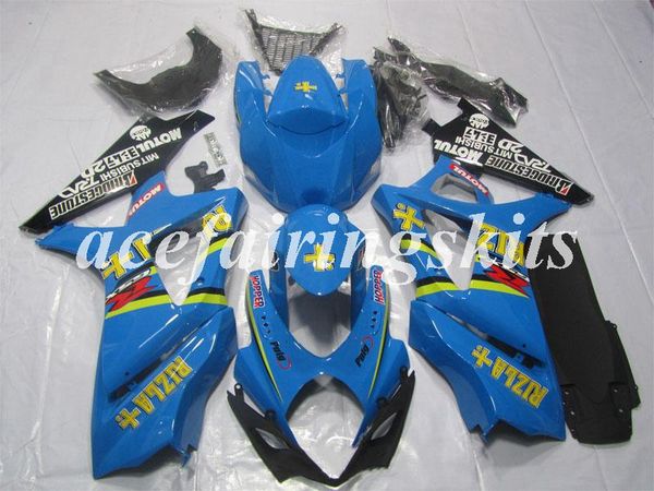 

new abs motorcycle full fairings set fit for suzuki gsx-r1000 k7 2007 2008 07 08 bodywork set light blue