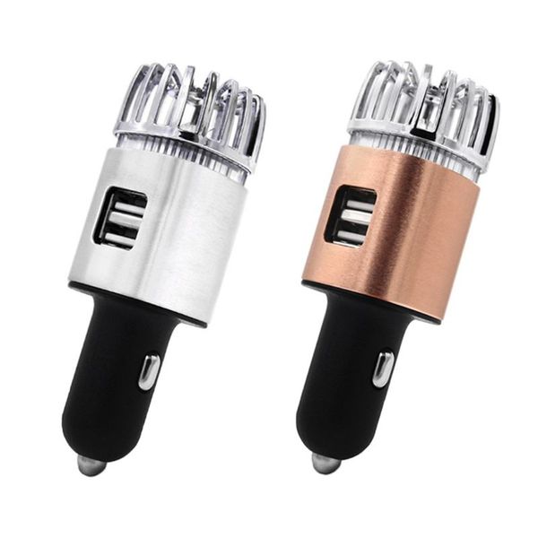 

2 в 1 автомобиль dual usb свежего воздуха ионный очиститель кислородный бар озон ионизатор очиститель новый