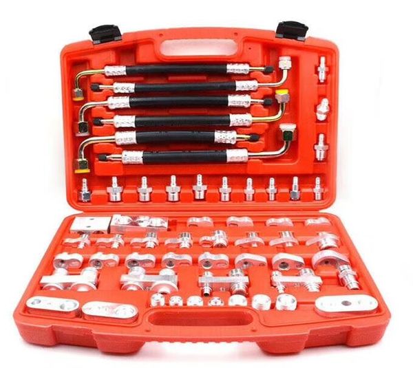 

automotive air conditioning leak detection fitting condenser evaporator leak detection manifold unit tools
