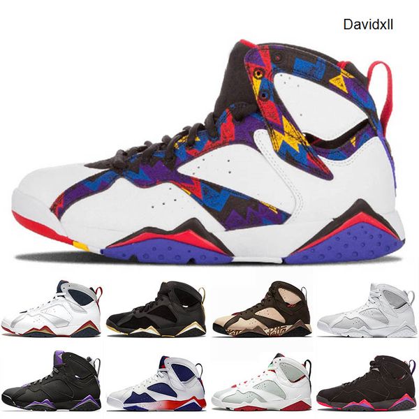 

jumpman 7s basketball shoes for men sweater patta tinker alternate gmp olympic french blue pure money leather mens trainers sports sneakers