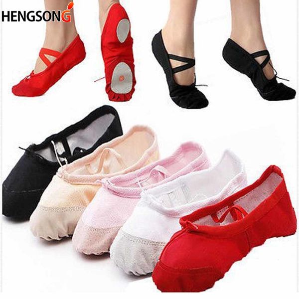 

женская взрослая мягкая танцевальная балетная обувь для женщин удобная фитнес дышащая холст практика тренажерный зал балетные пуанты танцева