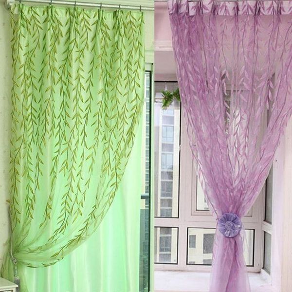 

willow tulle room window sheer panel drapes voile curtain home decor