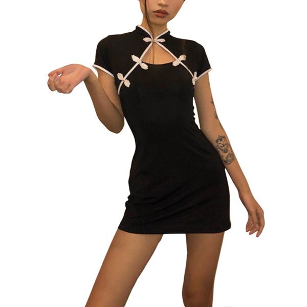 

fashion women bodycon solid pencil dress femme autumn short sleeve vestidos retro lady slim party cocktail mini dresses sundress, Black;gray