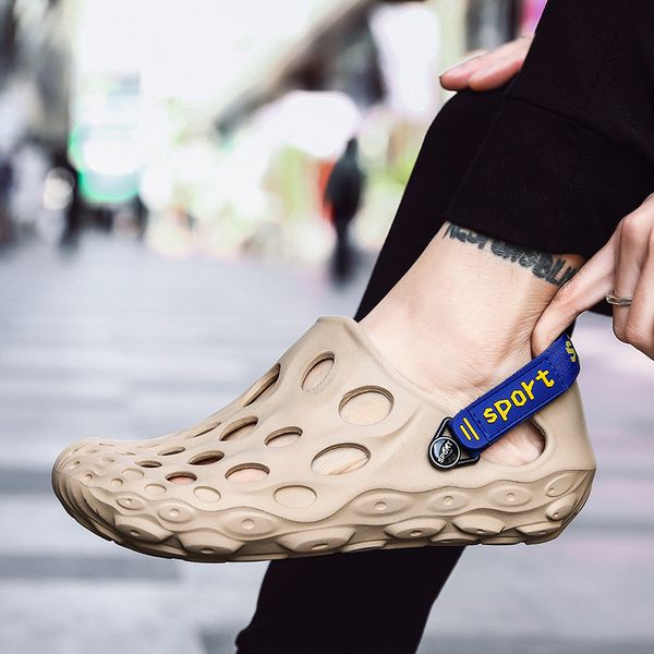 

summer men's sandals outdoor water shoes men roman beach sandals bohemia slip on men slippers casual footwear sneakers, Black