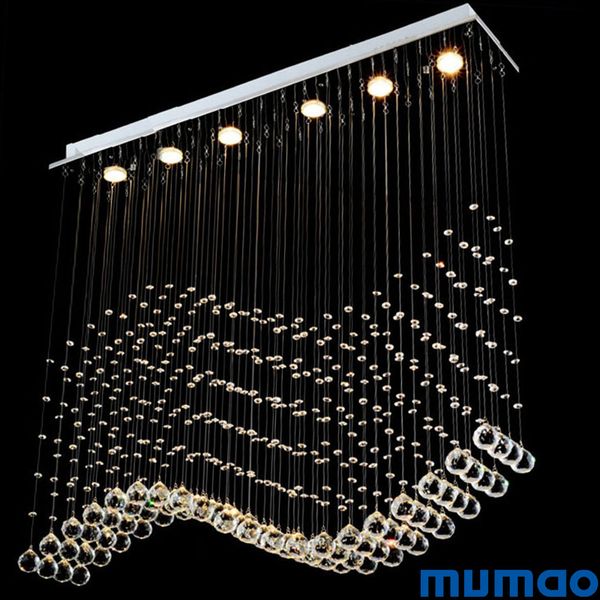 Techo Con Accesorios Para La Colgantes De Lujo Compre Luces Rectangular De De Lámparas Cristal Lámparas Cristal LEDs Araña De Modernas Colgantes De 6yvbfYgI7m