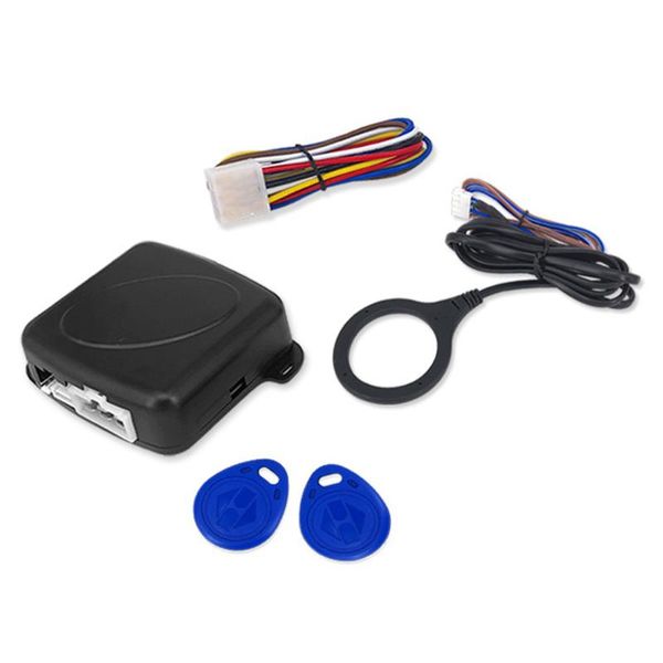 

12v universal push starts ssystem button smartkey rfid car engine push starter alarm button starts keyless sq9002